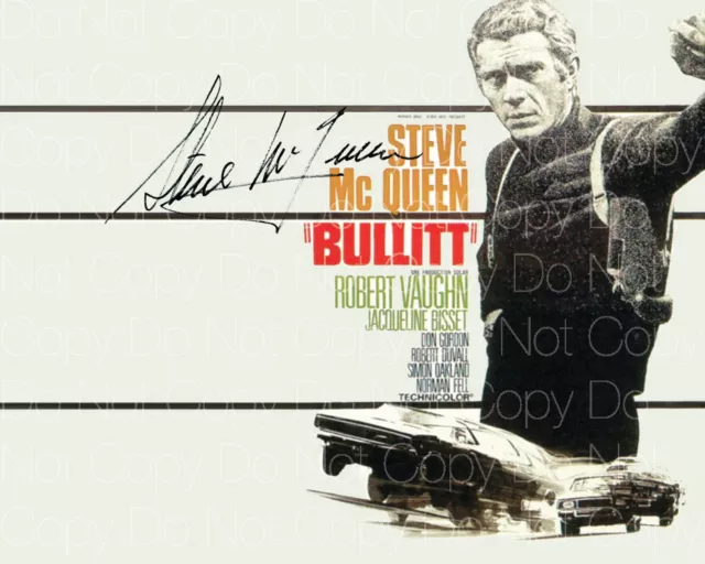 Steve McQueen signed Bullitt Papillion 8X10 photo picture poster autograph RP 3