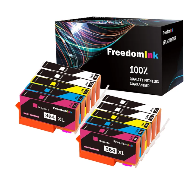 10x PATRONEN Mit Chip für HP 364 XL 5510 5514 5515 5520 5522 5524 6510 6520 7510
