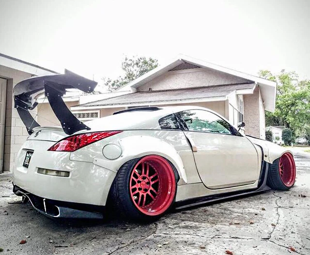Voltex Style Rear Diffuser VOLTEX STYLE REAR Diffuser / Undertray for Nissan 350z Z33 Fairlady v9 ...
