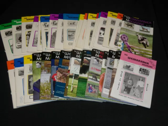 1989-2015 The Weimaraner Dog Magazine Lot Of 36 Issues - O 2993J