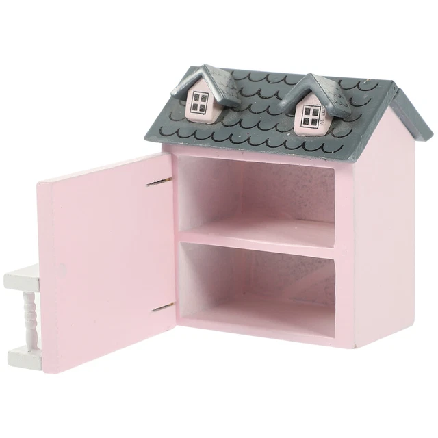 Set Scrivania Computer In Miniatura In Legno Per Casa Delle Bambole - Mobili In Miniatura Fata Giardino, 10x5 Cm - 2