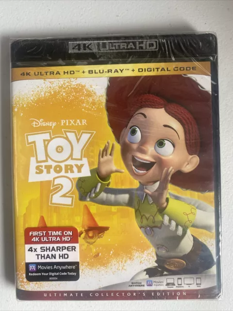 Toy Story 2 (4K Ultra HD + Blu-Ray + Digital, 1999) New Sealed