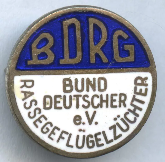 Mitgliedsabzeichen Des Bund Deutscher Rassegeflügelzüchter (Bdrg) Um 1950/1960