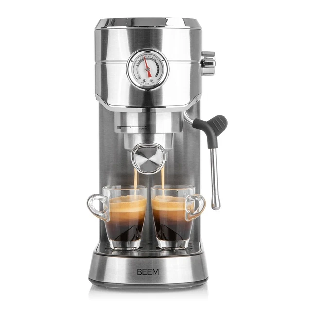 BEEM ULTIMATE Espresso Siebträgermaschine edelstahl 20 bar barista cappuccino