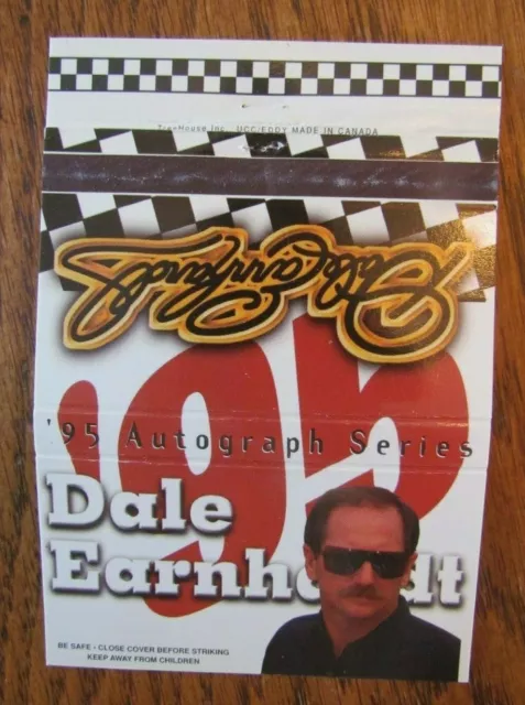 Nascar Racing Car Driver Dale Earnhardt Matchbook Cover Empty 1995 Matchcover D4