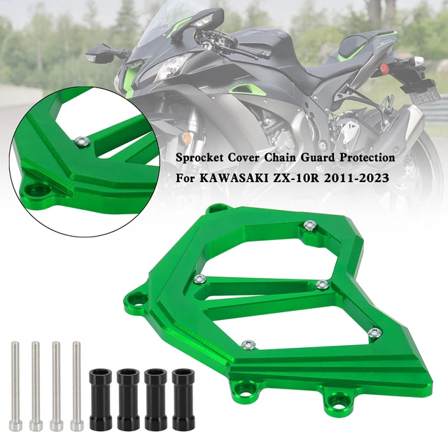 Front Sprocket Cover Chain Guard For KAWASAKI Ninja ZX-10R ZX10R 11-23 Green SA