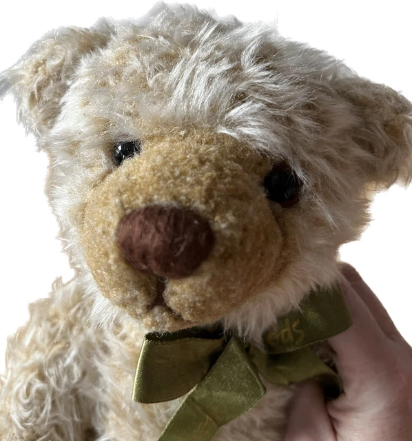 HARRODS BEAR IN Tan with Signature Harrods Ribbon 21cm Cuddly Adorable