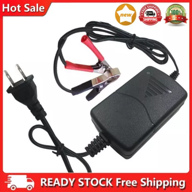 12V 1A Battery Trickle Charger Maintainer for Car Motorcycle RV Truck ATV US