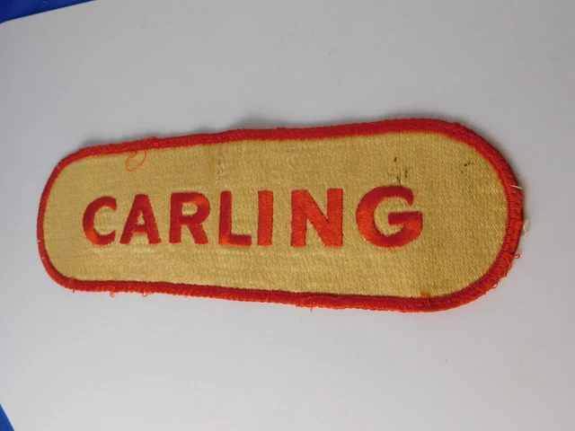 Carling Patch Badge Large Employee Uniform Brewery Advertising Beer Collector
