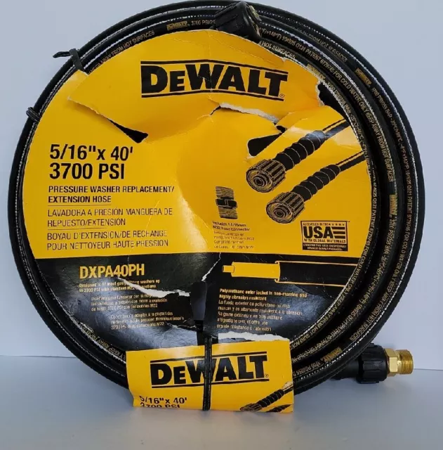 5/16" x 40' Replacement/Extension  3700 PSI Pressure Washer Hose. New