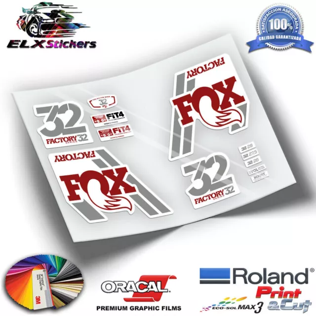 Adesivi Forcella Aufkleber Fox 32 2018 Due Colori Wp83 Collants Adesivi Mtb