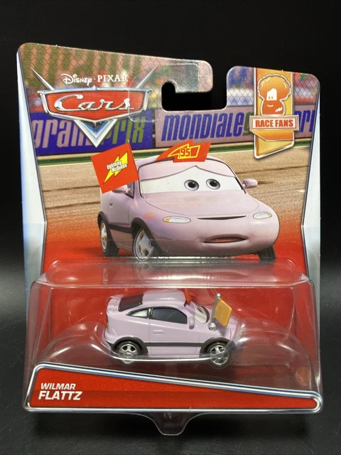 DISNEY PIXAR CARS RACE FANS WILMAR FLATTZ Mattel New