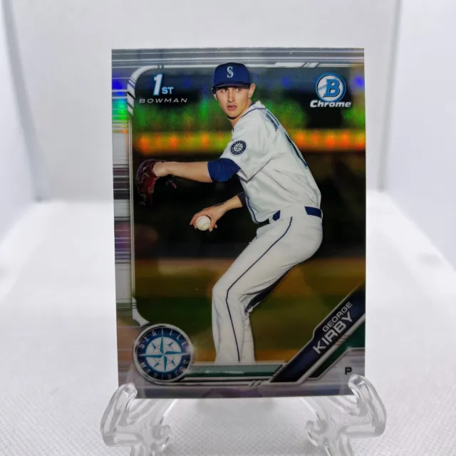 2019 Bowman Draft Chrome Refractor George Kirby #BDC-115 Seattle Mariners