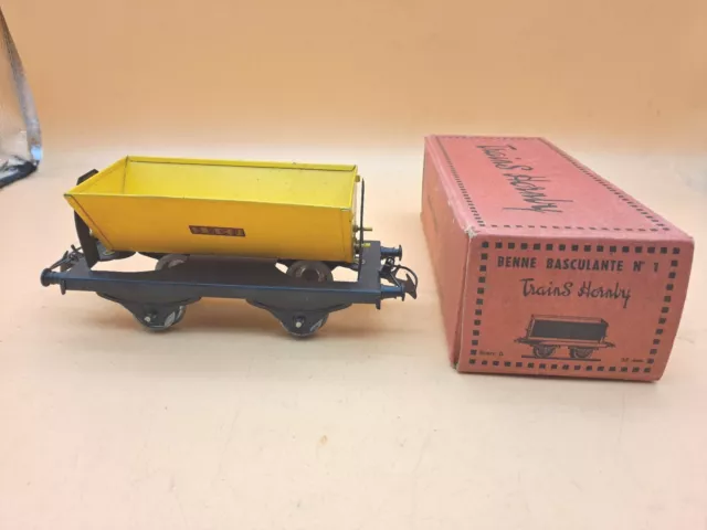 Hornby O WAGON BENNE BASCULANTE  VINTAGE  TRAIN ELECTRIQUE O