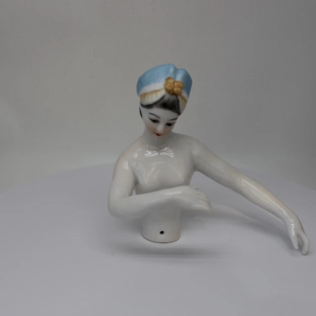DEMI-FIGURINE HALF DOLL porcelaine Deutschland 3 BUSTES DE MARQUISE Art