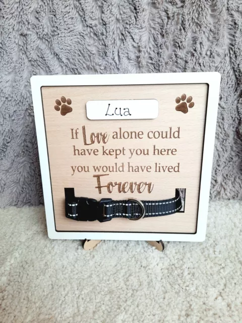 PET REMEMBERANCE memorial plaque for pet collar display