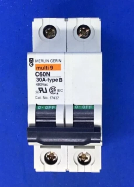 Schneider Electric/Merlin Gerin C60N Multi9 30A Type B MG17437 Circuit Breaker