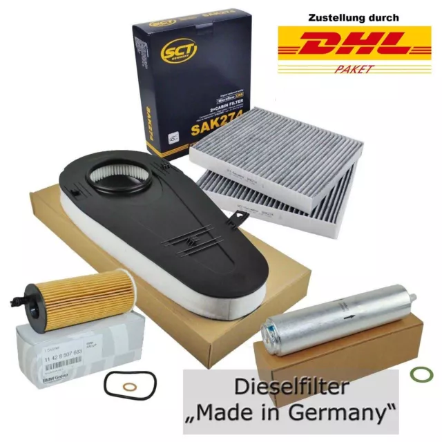 Inspektionspaket Filterset für BMW 5er F10 F11 520d 184PS und 525d 211PS 218PS