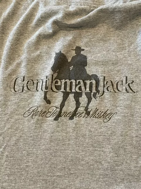 GRAY GENTLEMAN JACK Rare Tennessee Whiskey Horse Rider Cotton T-Shirt ...