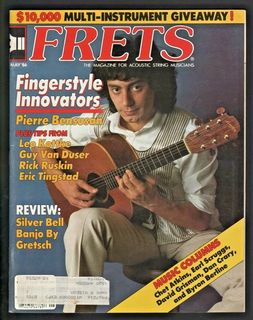 1986 MAY FRETS Vintage Magazine Fingerstyle Guitar Pierre Bensusan
