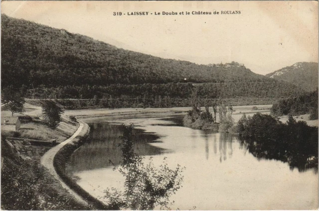CPA LAISSEY Le Doubs et le Chateau de Roulans (1115353)
