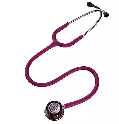 3M Littmann Classic III Stethoscope - Rainbow Finish (Raspberry)