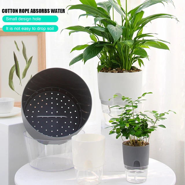 Watering Planter Self Watering Flower Pot Water Storage Basin (8.2cm) 3