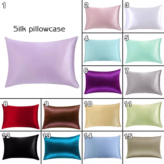 Pure Mulberry Zipper Silk Pillowcase 19 Momme Ultra Soft Silk Pillow Case