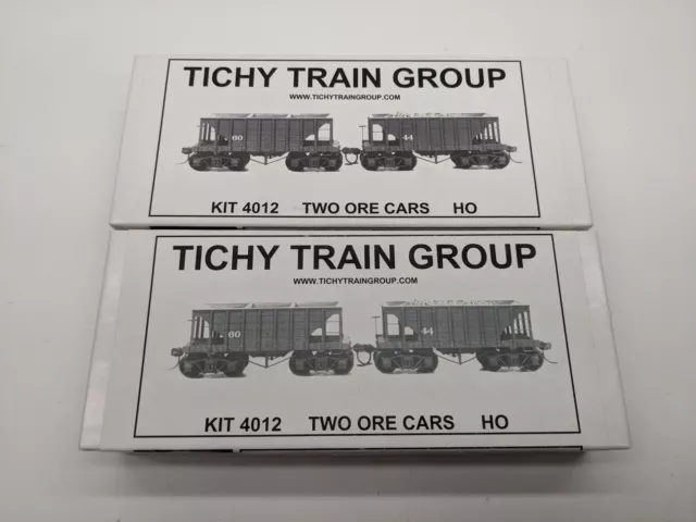 (Lot of 2) Tichy 4012 HO 22ft Ore Cars 2-Packs (Unpainted Kit)