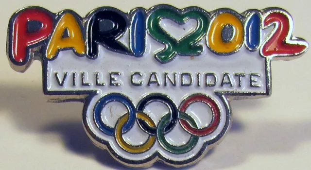 Pin's Jeux Olympiques Ville Candidate Paris 2012 - RARE -