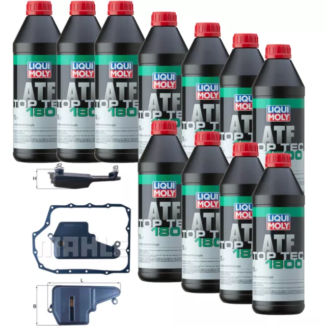 Liqui Moly Top Tec Atf 1800 11L Mahle Filtre à Huile de Transmission pour Mazda