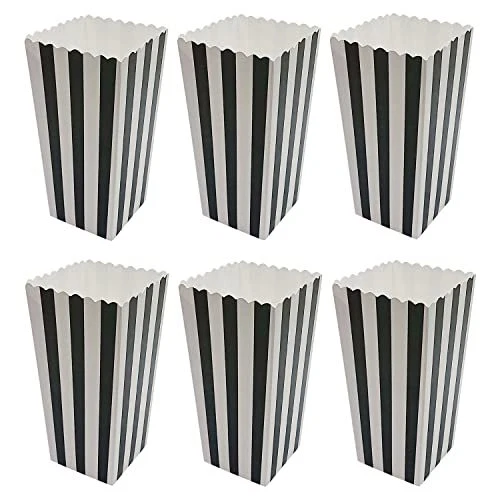 36 Pcs Popcorn Boxes Mini Paper Popcorn Box Cardboard Popcorn Container for P...
