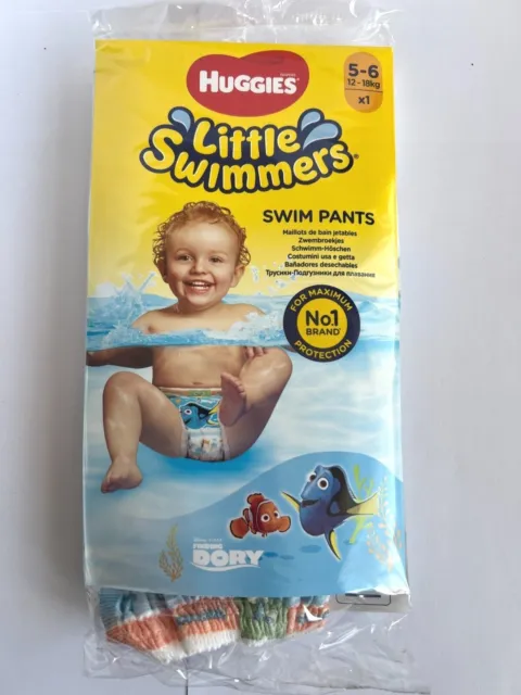 Huggies Little Swimmers Swim Nappies Pants X 5 Individually Sealed