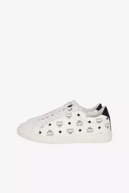 MCM Chaussures Baskets Femmes Eu 39 Noir/Blanc Chaussures Décontractées Sport