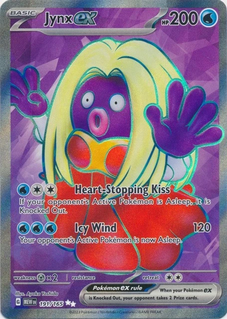 Jynx ex -  191/165 Ultra Rare Scarlet and Violet 151 Pokemon TCG