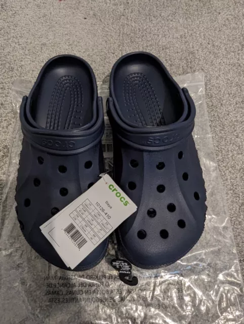 Zoccoli Crocs Unisex Baya UK M8 W9 10126-410 Blu