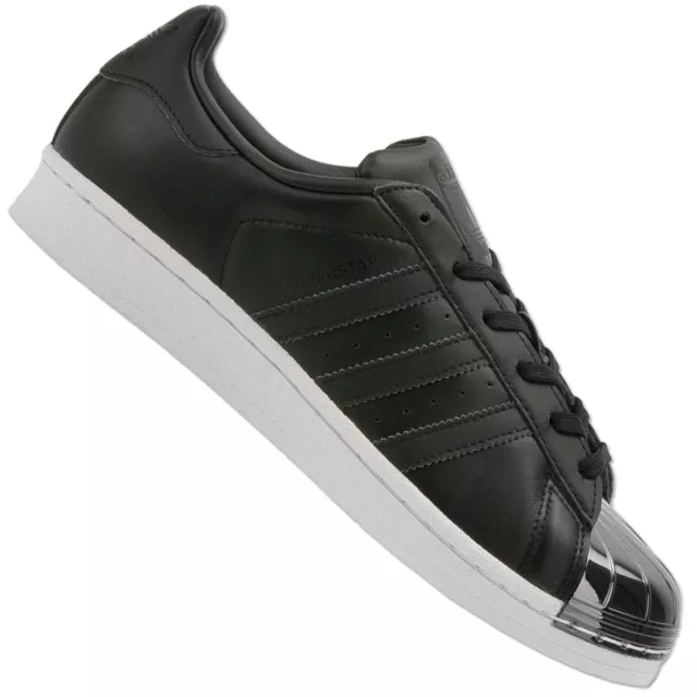 Adidas superstar nere punta on sale metallo