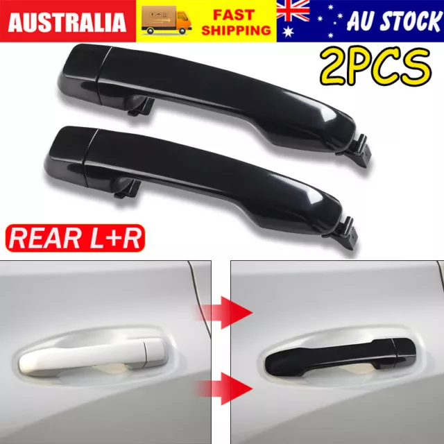 2X Rear LH+RH Outer Door Handle for Toyota Landcruiser Prado J150 Series 09-20