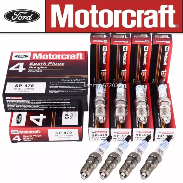 Genuine 8x SP479 Motorcraft Platinum Spark Plug For 97-03 Ford F150 V8 4.6/5.4L