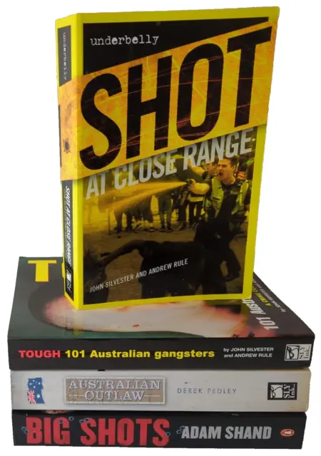 4x Underbelly True Crime Australia Postcard Bandit Gangsters Bent Cops Bikies 2