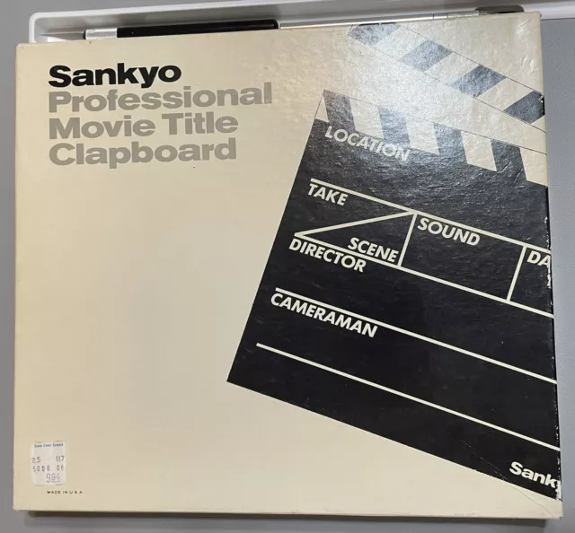 Tablero de película profesional Sankyo vintage hecho en EE. UU.