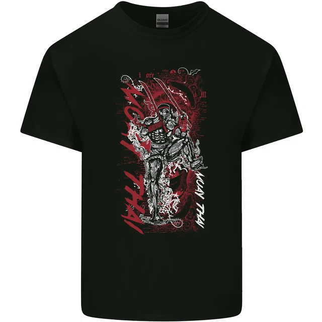 Muay Thai Fighter Warrior MMA Martial Arts Kids T-Shirt Childrens