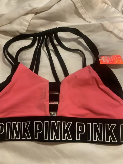 NWT VICTORIAS SECRET Pink Ultimate Pull On Wireless Sports Bra Size Ex  Small New £15.06 - PicClick UK
