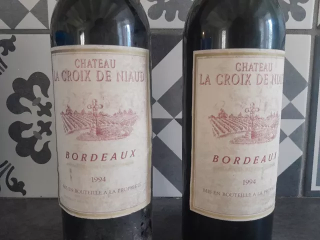 Chateau la Croix de Niaud Bordeaux-vin rouge-1994- lot de 2
