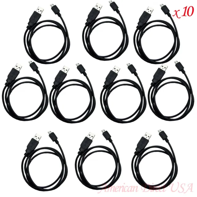 10 Micro USB Fast Travel Battery Phone Charger Data Sync Cable For Cell Phone
