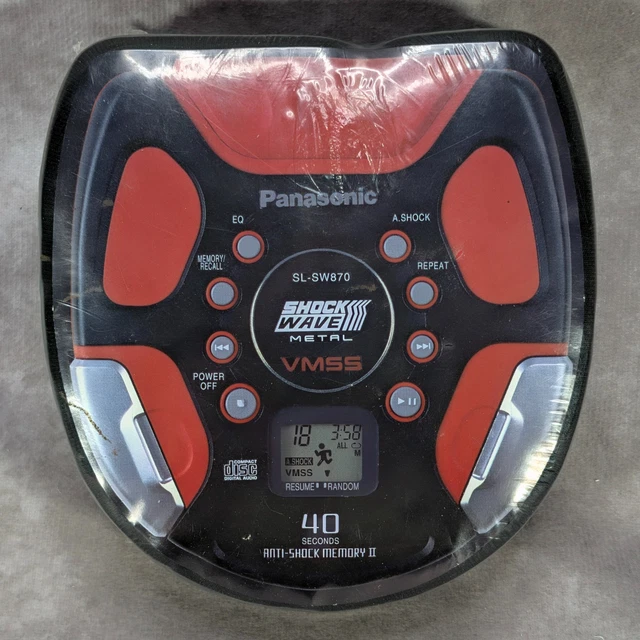 PANASONIC SHOCKWAVE CD Player Car/Portable Anti-Shock Blue SL