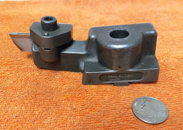 Brown & Sharpe 146-122  Low Back Tool Post  Cut Cutting Off
