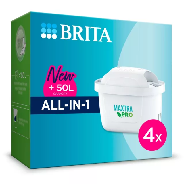 BRITA MAXTRA PRO All-in-1 Water Filter Cartridge 4 Pack (NEW) + FREE POSTAGE