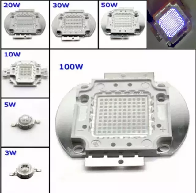 UV Ultraviolet 365nm high power LED 10W 30W 50W 100W 150W 250W 400W 500W Light 2