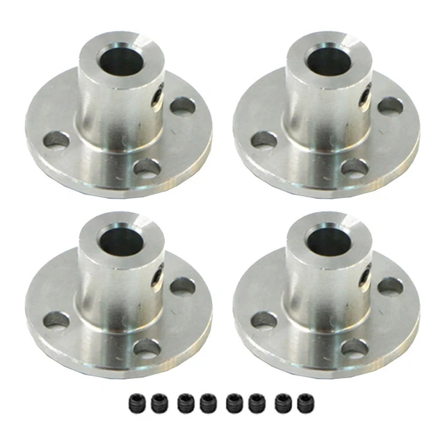 Giunto flangia per alberi motore giunto flangiato argento Φ4 mm Φ5 mm con viti 8*
